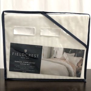 Full/Queen Damask Stripe Duvet Cover set